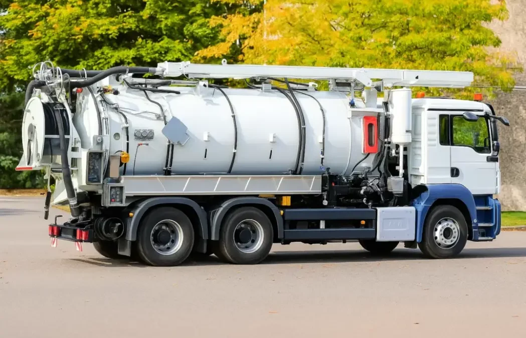 Camion hydrocureur DCPRO91 utilisé pour l'assainissement Essonne et le curage de canalisations