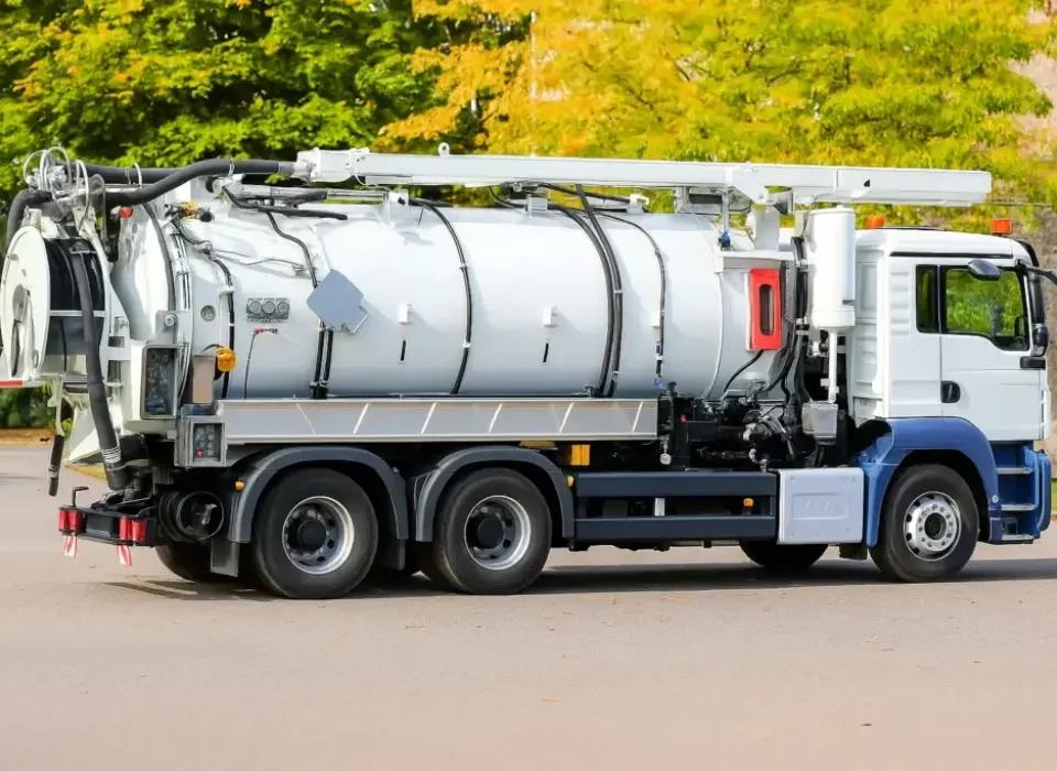 Camion hydrocureur DCPRO91 utilisé pour l'assainissement Essonne et le curage de canalisations