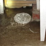 Refoulement d'eaux usées remontant par un siphon de sol — urgence canalisation en Essonne